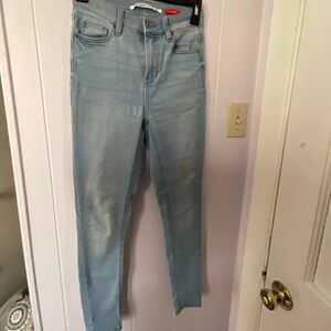 Celebrity Pink Light Wash Skinny Jeans